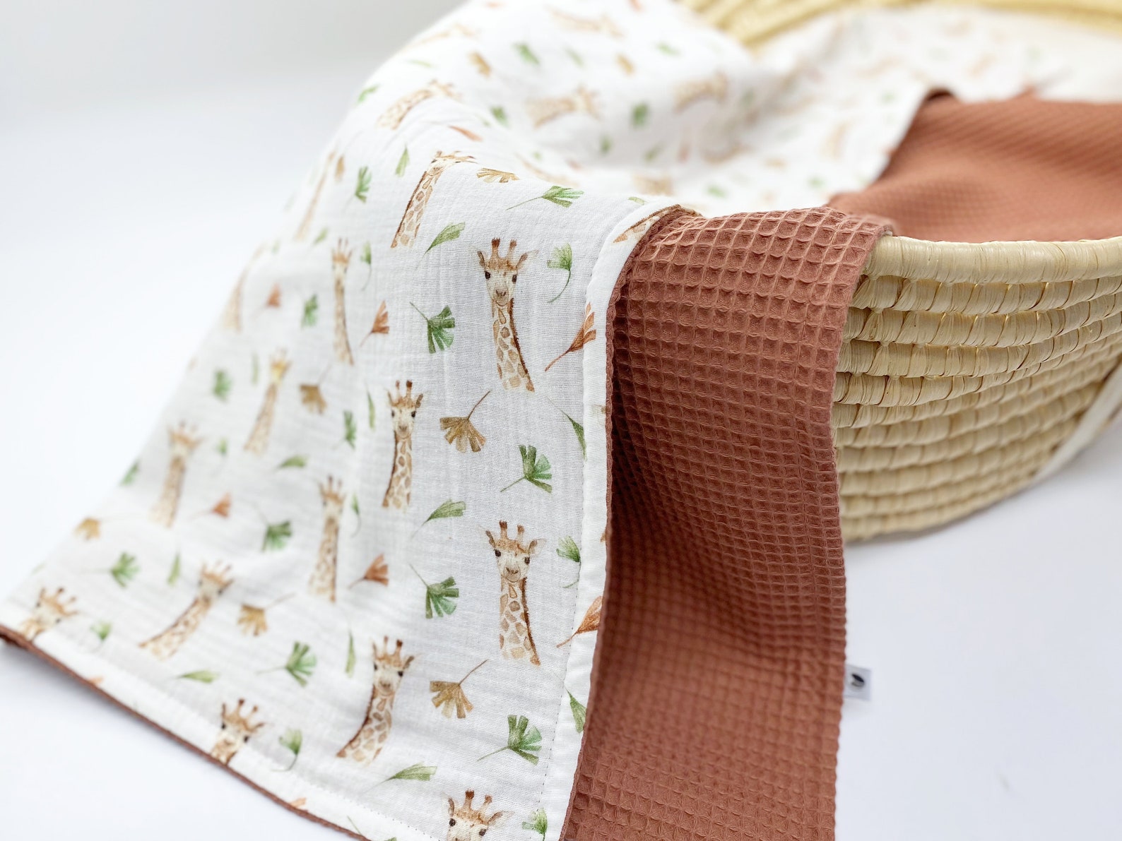 Natural Baby Blanket Organic Cotton Waffle Baby Blanket Muslin Etsy