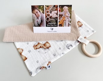 Baby pacifier blanket with name Baby girl shower gift  Newborn Security blanket Premium 100% organic cotton Super soft