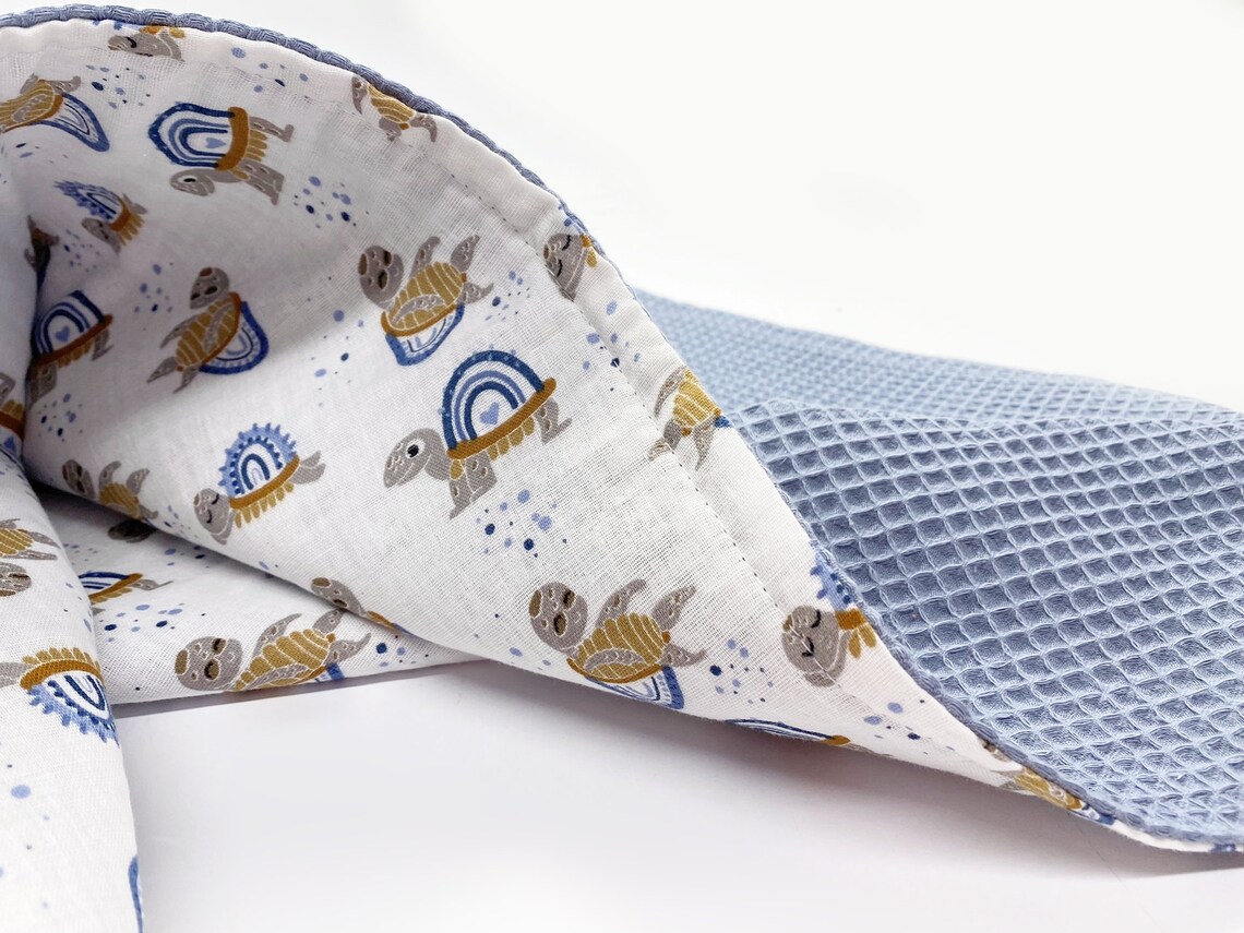 Natural Baby Blanket Organic Cotton Waffle Baby Blanket Muslin Etsy