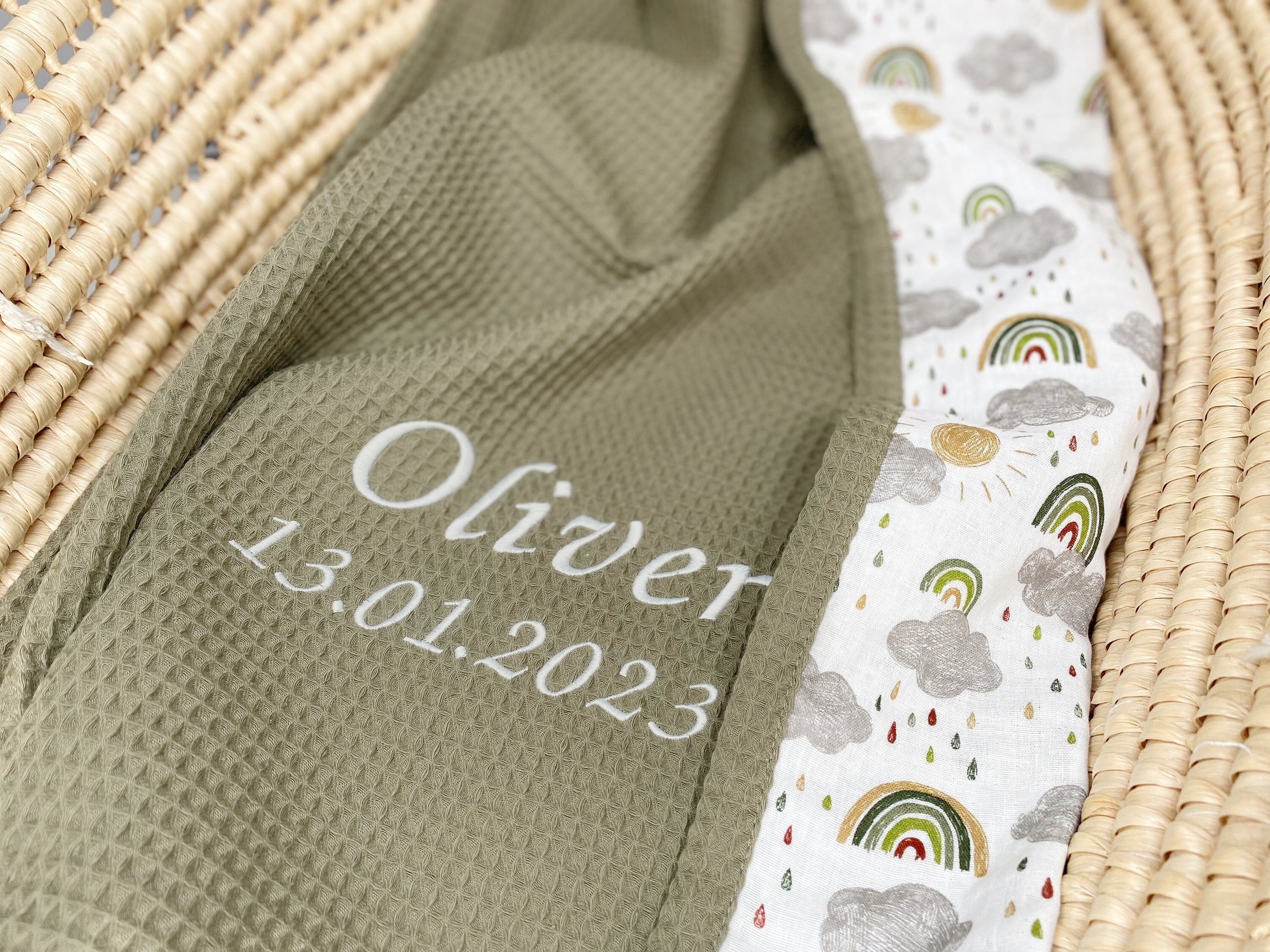 Personalised baby blanket with name and date of birth new arrivals