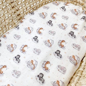 Waterproof blanket baby diaper change pad. Travel changing pad organic cotton Set of 3 baby change pads 1 pad - clouds