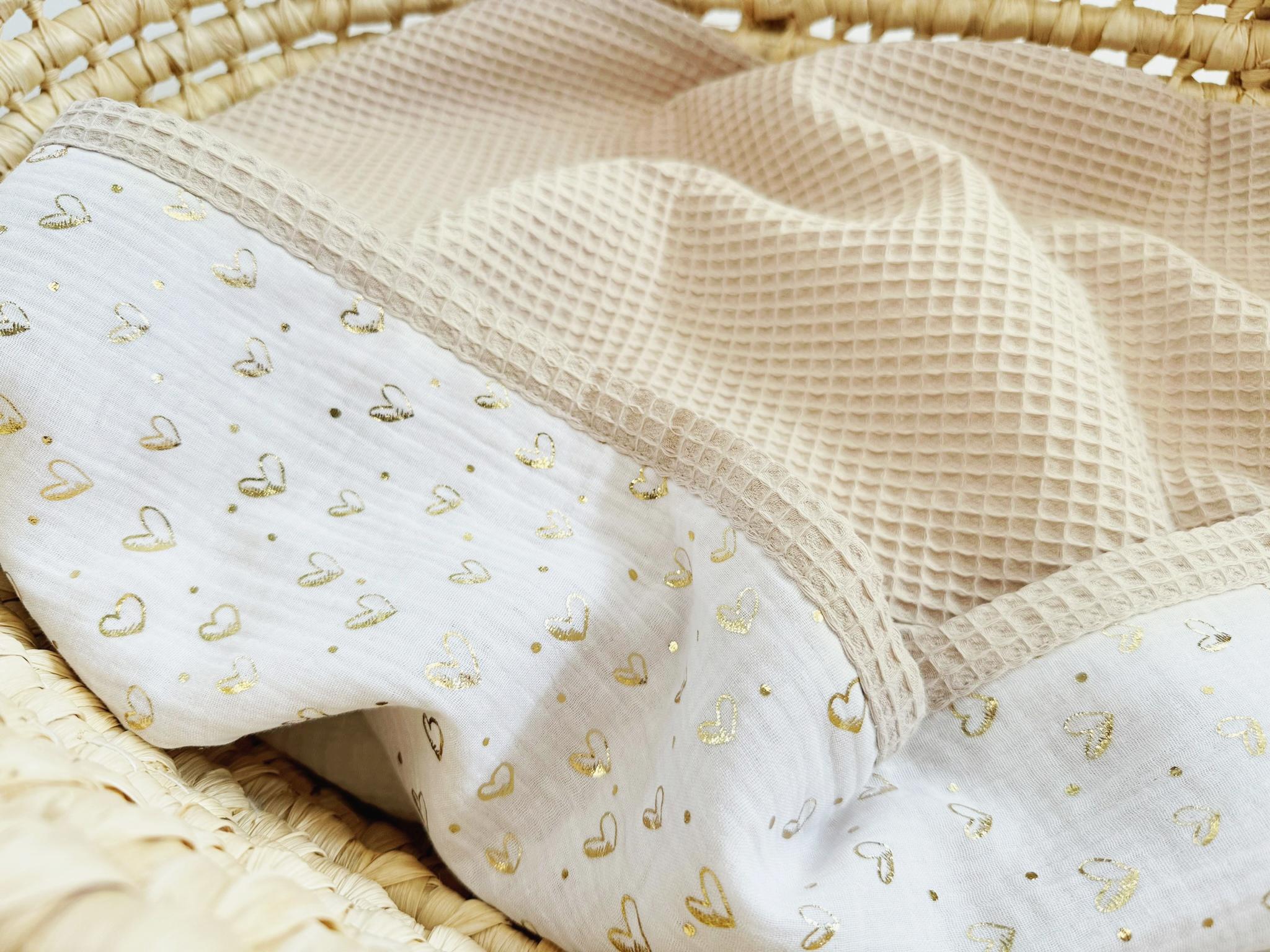 Ocean Baby Blanket - Embroidered name - Organic Cotton Blanket, Under the Sea Theme, Newborn Gift, Custom Name Blanket for Baby