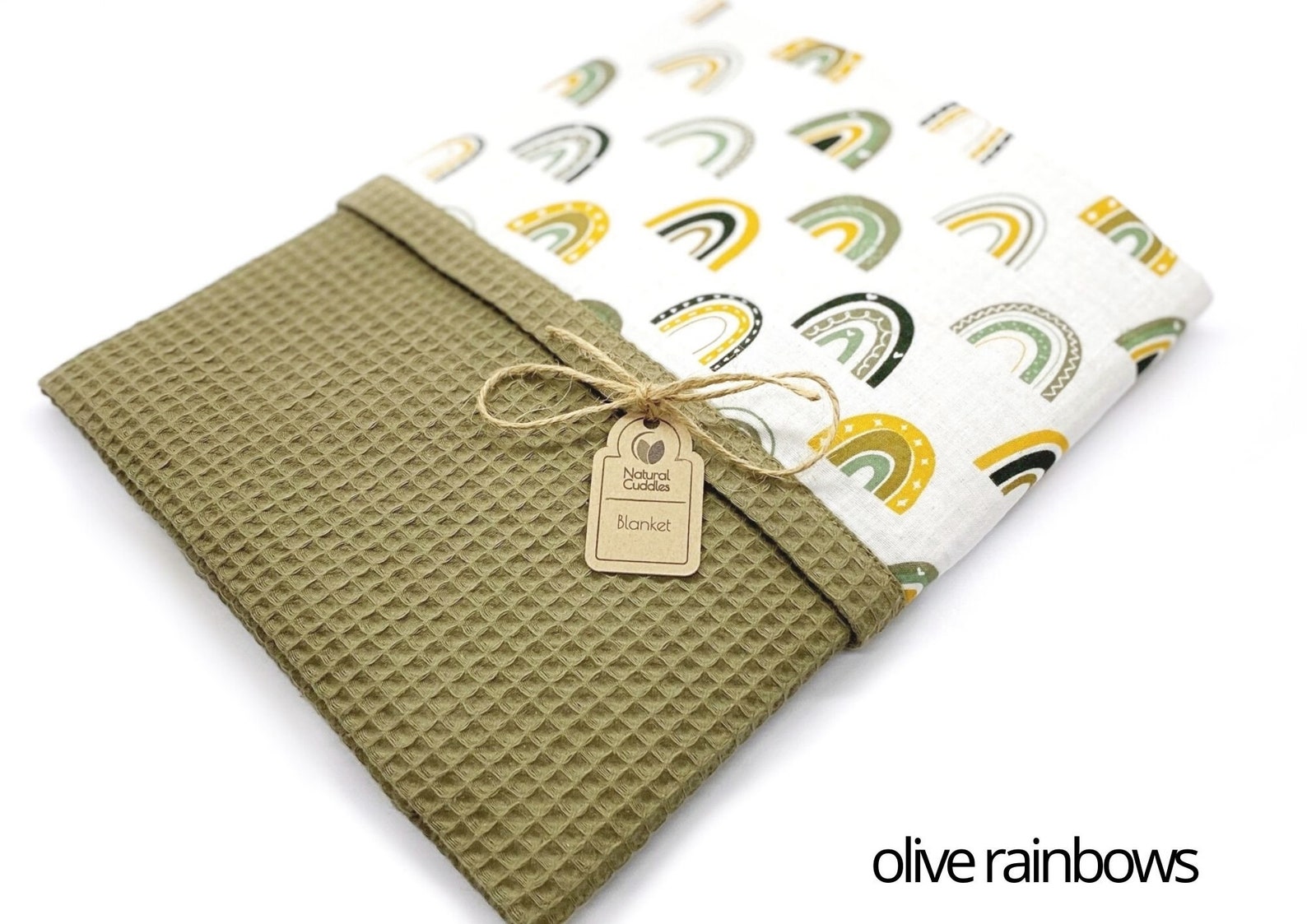 Natural Baby Blanket Organic Cotton Blanket Personalised Baby Etsy