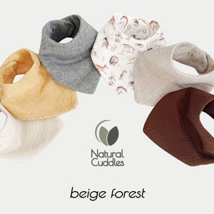 セット 6 Stück Musselin Baby und Kleinkind Halstücher Dreieckstücher Spucktücher Baumwolle Lätzchen Gaze、Geschenk