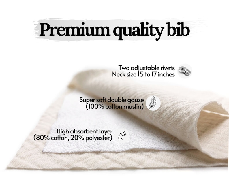 Organic Baby shower gift Muslin bibs Soft cotton and Waterproof 27 color option Bandana bibs Absorbent Dribble bibs Baby burp clothes