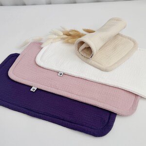 3層式バープクロス、バープラグ、オーガニックコットンバープクロス、女の子の赤ちゃんへのギフト、授乳用布、新米の親の必需品