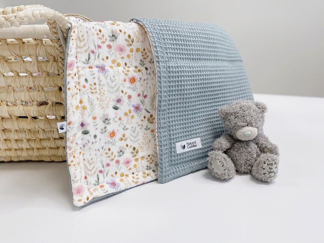 Warm Baby Blanket for Winter, Personalised Baby Quilt Blanket, Organic