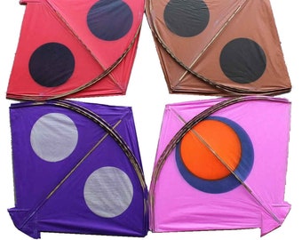 Rice Paper Kites, Organic Handmade Patang, Decoration Kite Set (Pack of 40)
