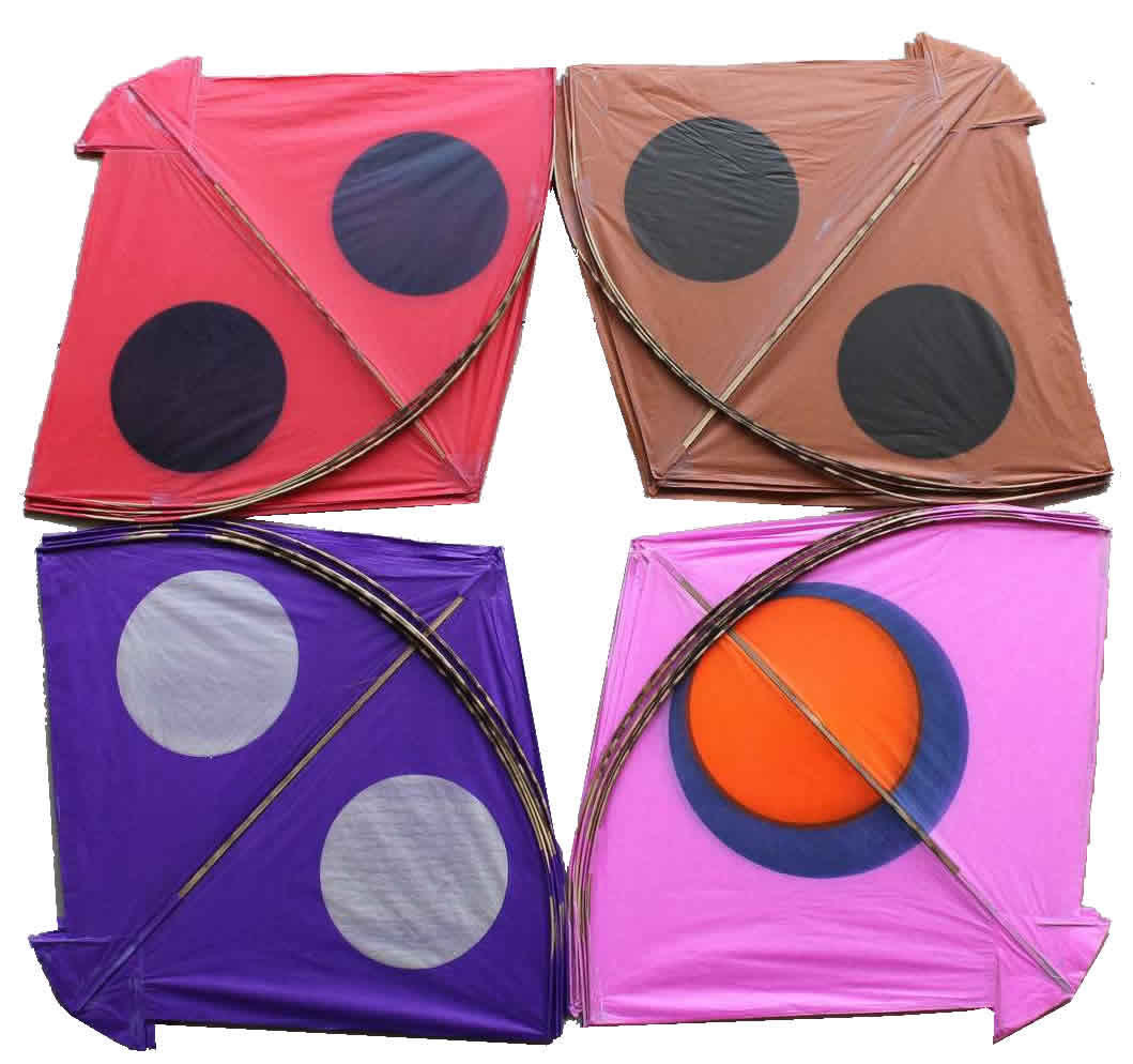 Paper Kite Patang Multi-Colour Indian Tournament Kite Medium Size Pack of  30
