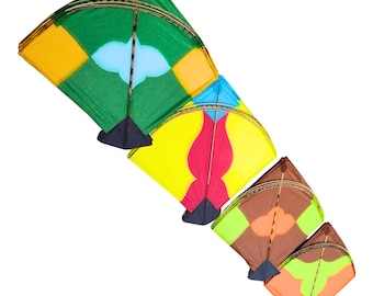 Handcrafted Paper Kites, Bulk Pack of 25, Half Sheet Size