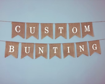 DECO Personalized Jute Bunting Handmade for Event decoration