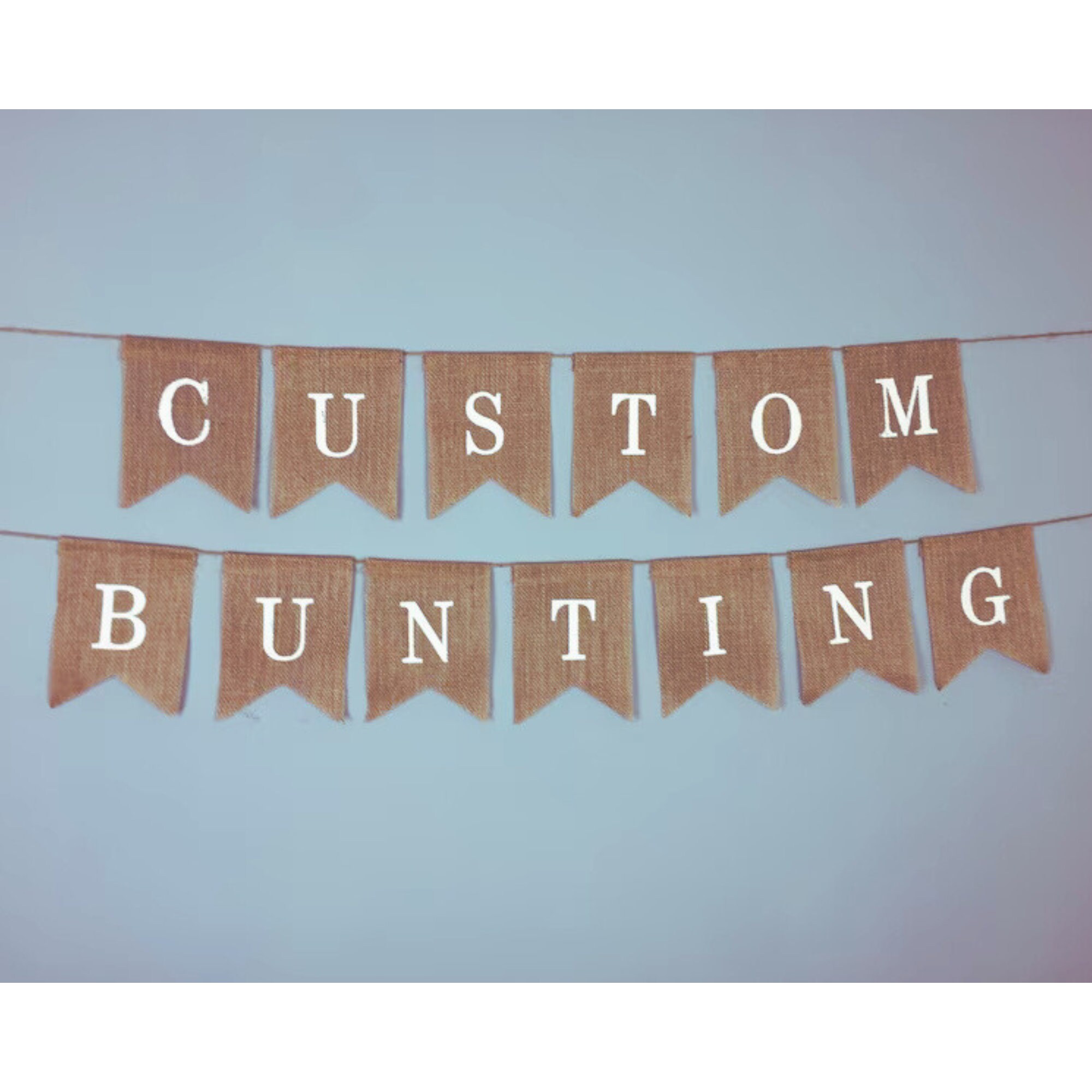 25 Bandierine In Carta Kraft Con Corda Di Iuta - Per Feste E Decorazioni Fai Da Te, 21x14cm - Foto 2