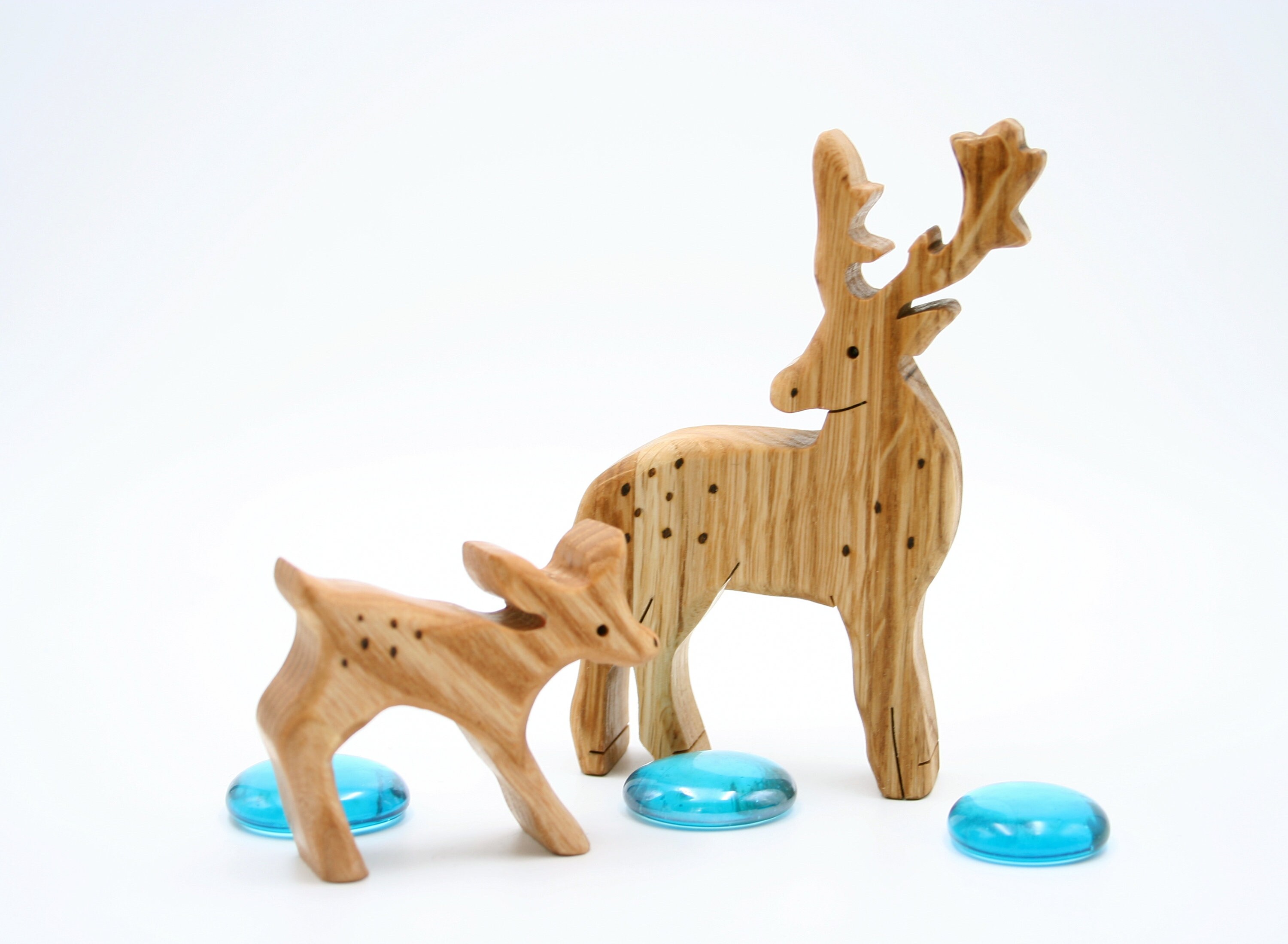 Deer toy family Montessori toddler baby animals toys Gift Etsy