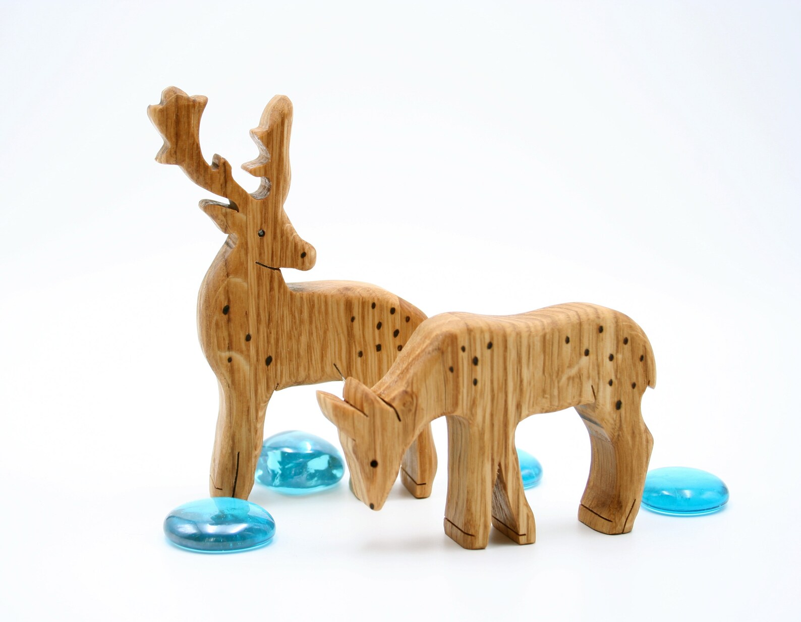 Deer toy family Montessori toddler baby animals toys Gift Etsy