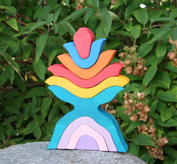 wooden rainbow baby toy