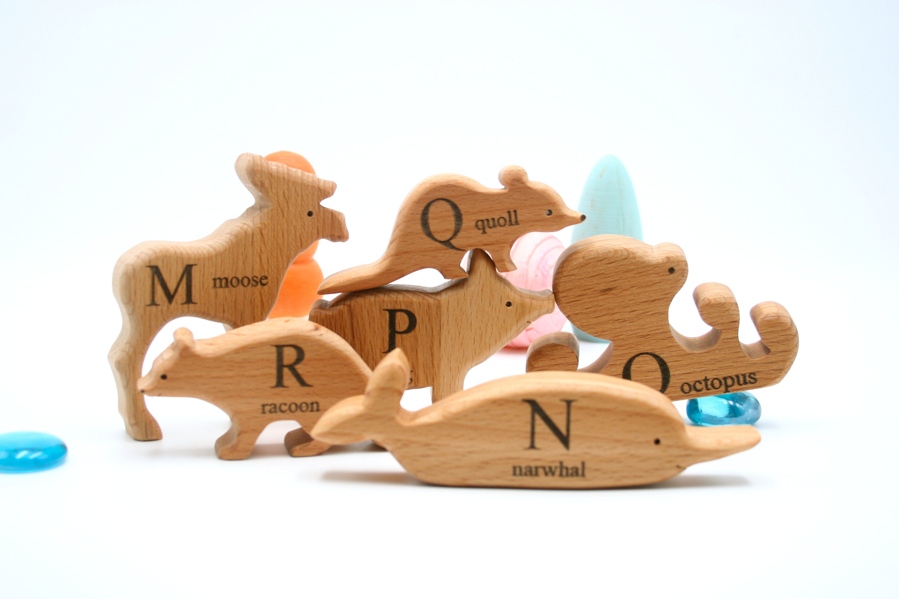 Montessori baby toys wooden toddler toys wooden animal toy Etsy
