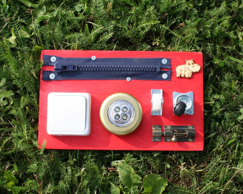 Travel busy board Sensory busy board baby Activity board Etsy