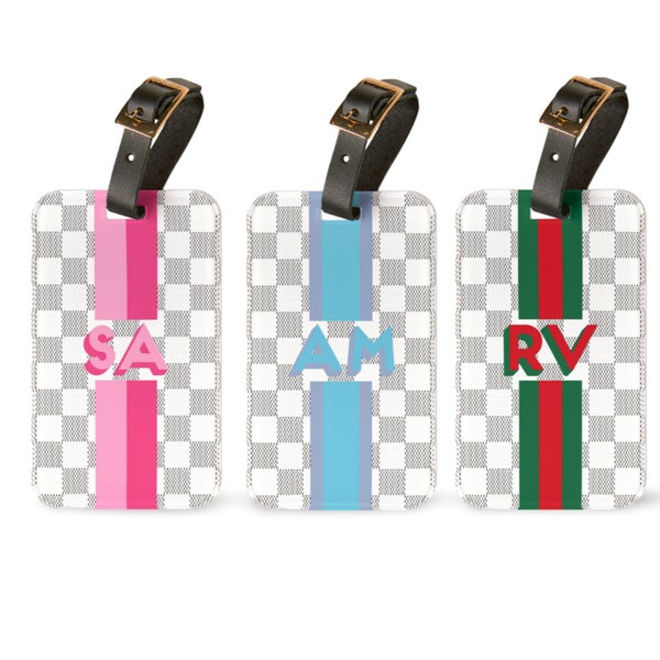 CUSTOMISED STRIPED LUGGAGE TAG main image 1