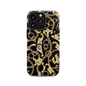 Luxus iPhone Handyhülle mit Goldkette: Designer Handyschutz