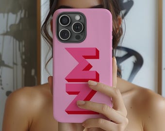 Custom Shadow Monogram Phone Case: Personalized Initial iPhone, Samsung & Pixel