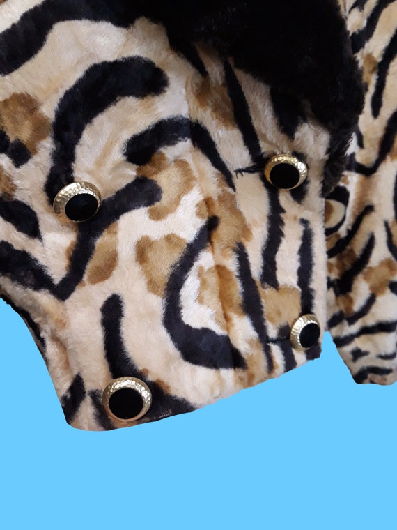 Fiber Street VINTAGE! 1980s 1990s leopard short f… - image 4