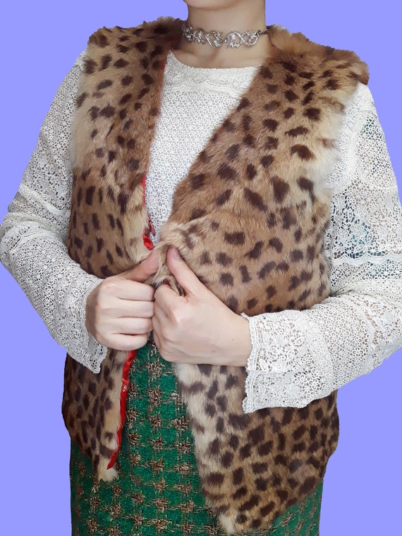 Fiber Street VINTAGE! vintage 1980s Cheetah print… - image 10