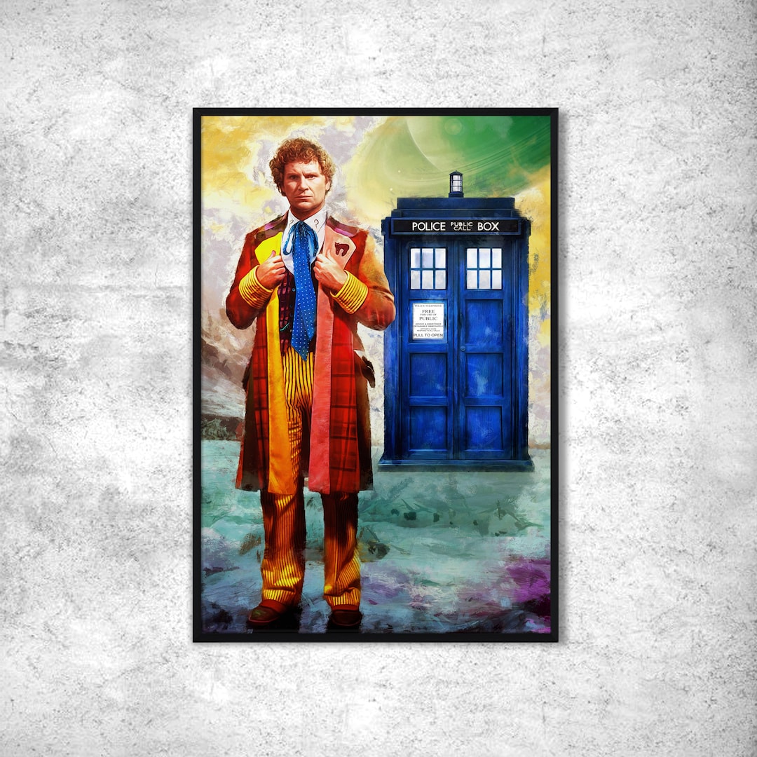 Doctor Who Poster Tardis Poster. Colin Baker Doctor Who Time Lord Wall ...
