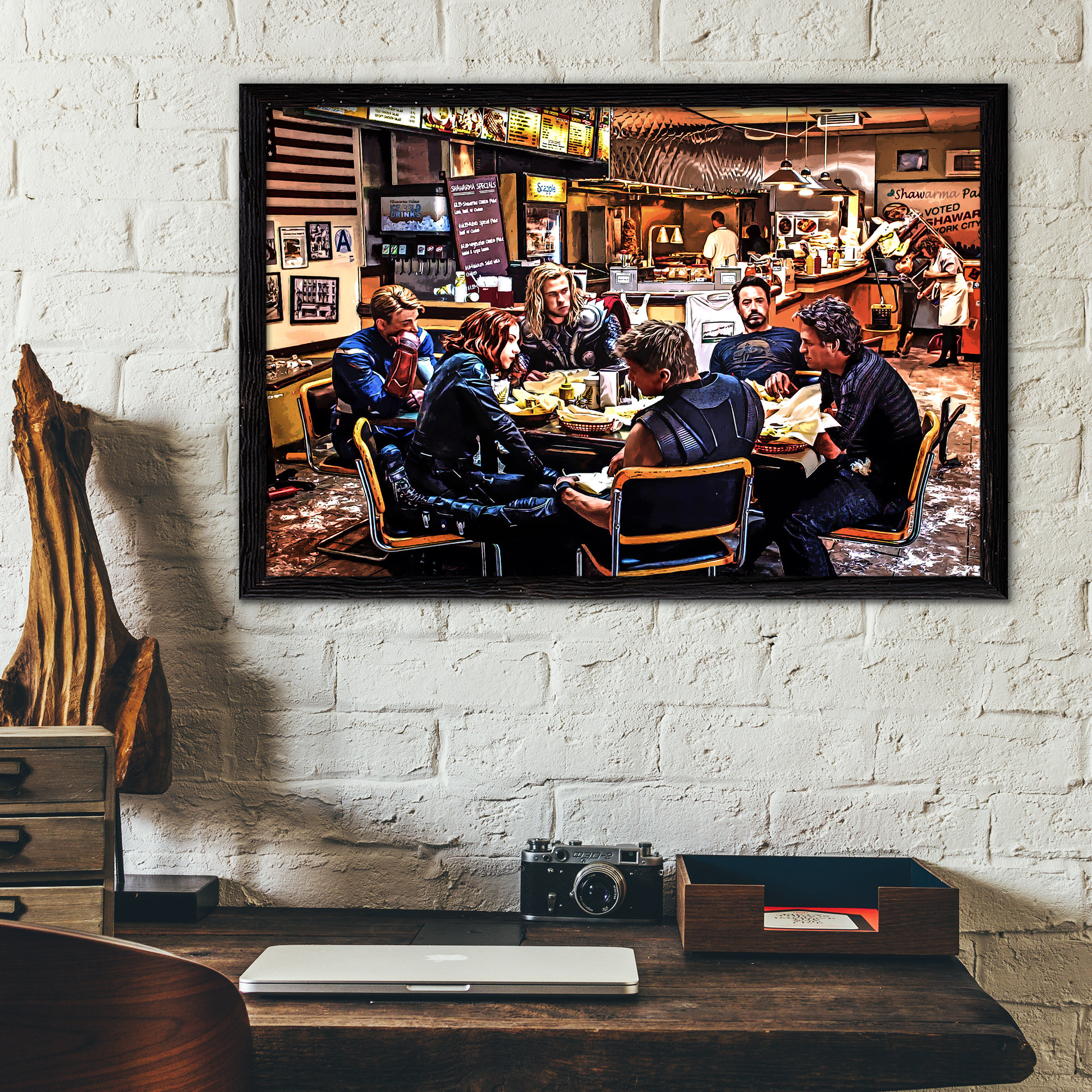 マーベル アベンジャーズ シャワルマ ポスター。マーベル ウォール