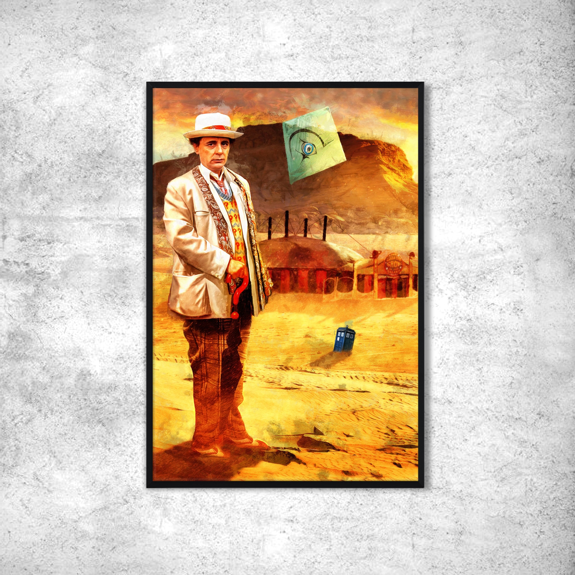 Doctor Who Poster Tardis. Sylvester Mccoy Doctor Who Time Lord Wall Art  Poster . Doctor Who Decoration Original Gift Idea - Etsy, image size:2000x2000