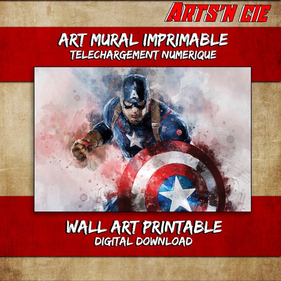 New 8/" Avengers Captain America Acrylic Figure Home Bedroom Decor Collect Gift