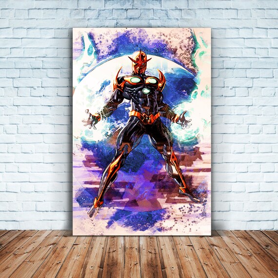 Nova Nova Marvel Richard Rider Mcu Marvel Impression Poster De Nova Marvel Poster Nova Marvel Art Nova Art