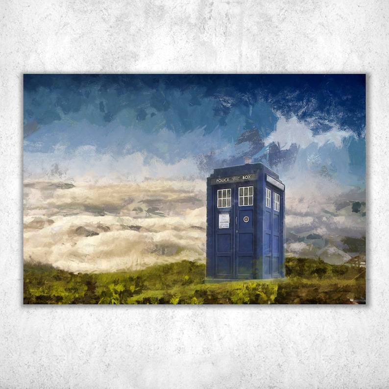 Doctor Who Poster Tardis. Time lord wall art poster. Original gift idea decoration Doctor Who image 3