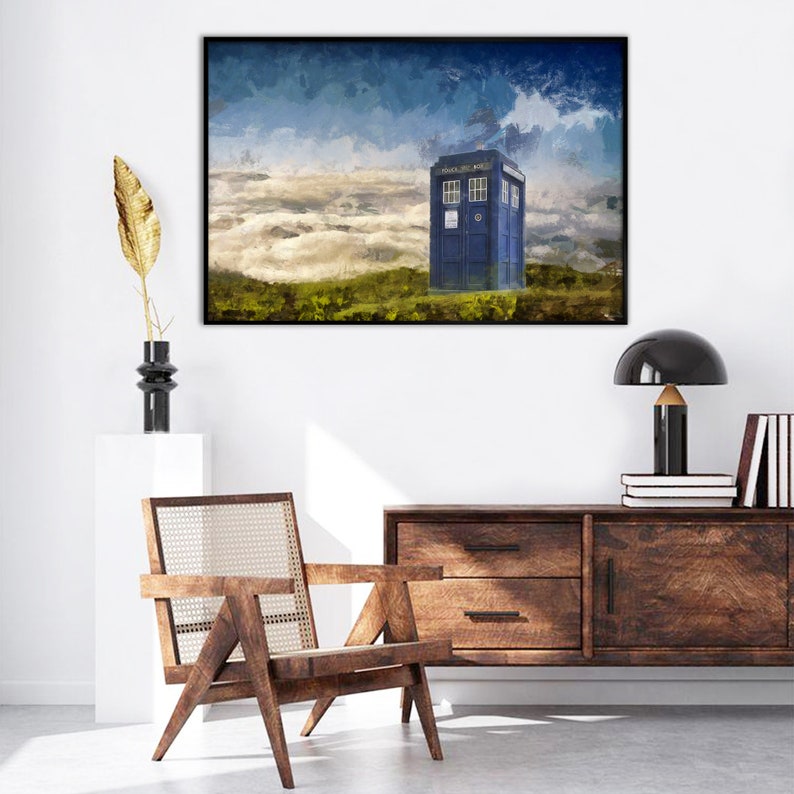 Doctor Who Poster Tardis. Time lord wall art poster. Original gift idea decoration Doctor Who image 4