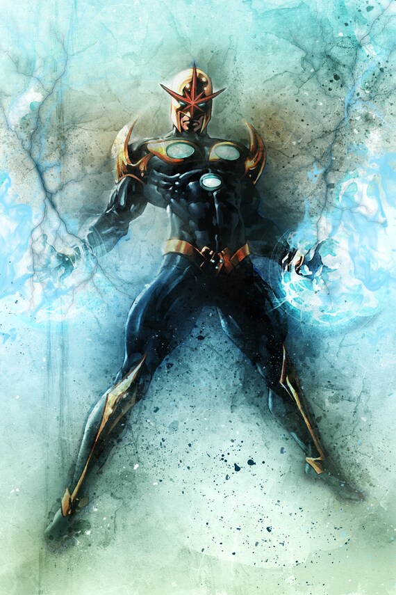 Nova Nova Marvel Richard Rider Mcu Marvel Impression Poster De Nova Marvel Poster Nova Marvel Art Nova Art