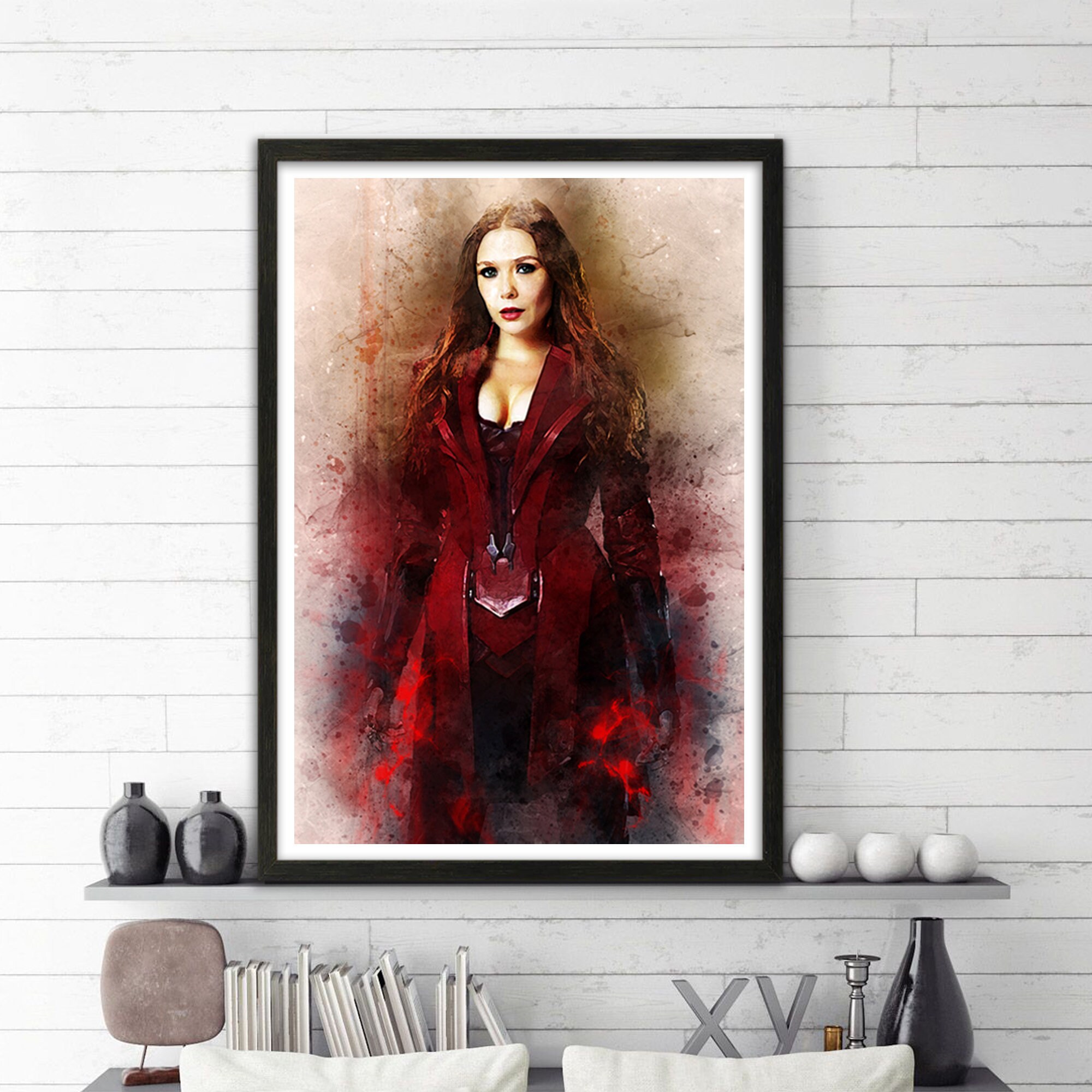 Wanda Maximoff Marvel Poster The Red Witch Poster Scarlet Etsy Wanda Maximoff Marvel Poster The Red Witch Poster Scarlet Etsy