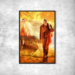 Doctor Who Poster Tardis. John Hurt Doctor Who Time lord wall art poster . Doctor Who decoration Original gift idea