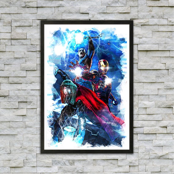 Avengers Endgame Thor Iron Man Captain America Marvel Poster Marvel Iron Man Art Marvel Art Thor Art Captain America Art