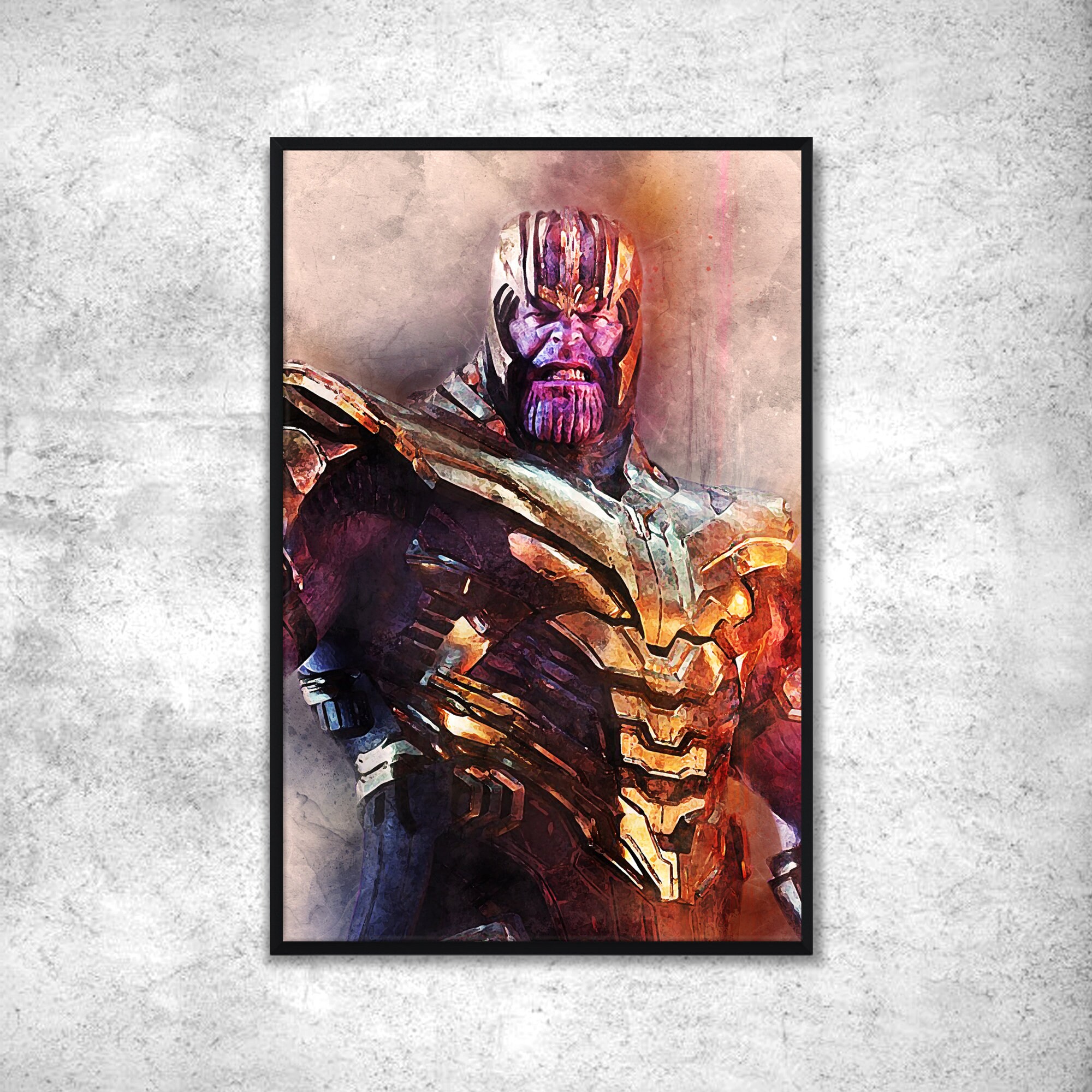 Thanos poster Marvel Avengers Endgame. This Marvel wall art will make a great decoration and an original gift.