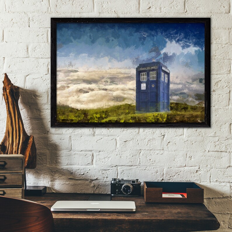 Doctor Who Poster Tardis. Time lord wall art poster. Original gift idea decoration Doctor Who image 6