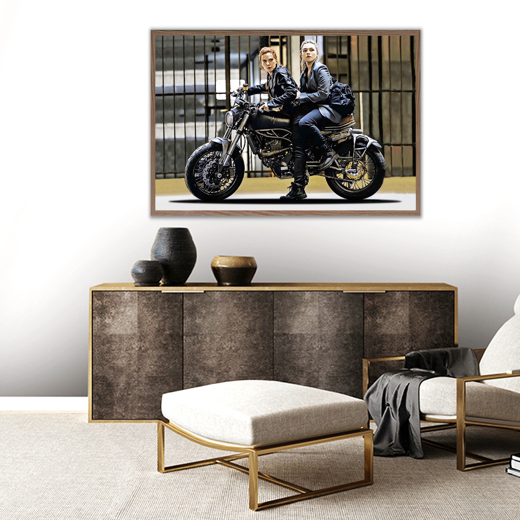Black Widow Art Poster Marvel. Wall Art Avengers. Marvel Home Interior ...
