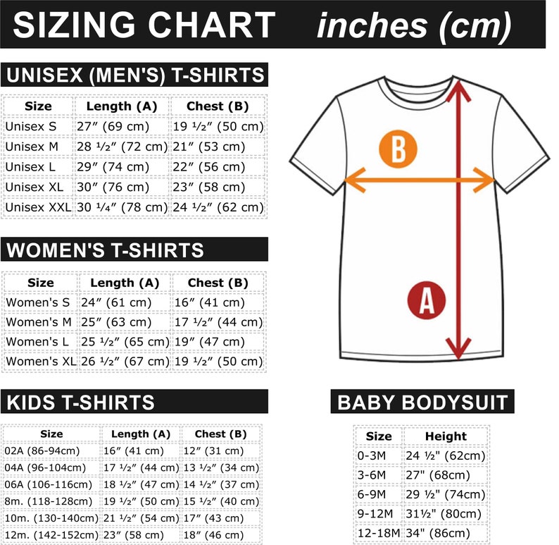 Gucci T Shirt Size Chart