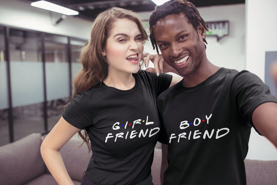 Boyfriend Girlfriend Couples Shirts Friends Matching Couple Etsy Boyfriend Girlfriend Couples Shirts Friends Matching Couple Etsy