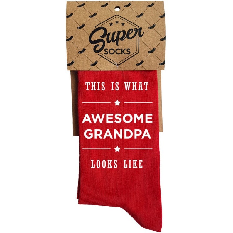 Gift For Grandpa Awesome Grandpa Funny Papa Socks Birthday | Etsy