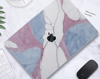 Nature Marble Skin Painting Hard Rubberized Case Classic Stone Art Crackled Granite Laptop MAC Cover for Macbook Air Pro 13/14/15/16 +Kb