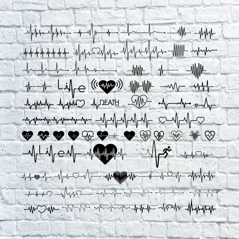 Buy 3 Get 1 Free 63 Heartbeat Svg Heartbeat Pulse Svg Etsy