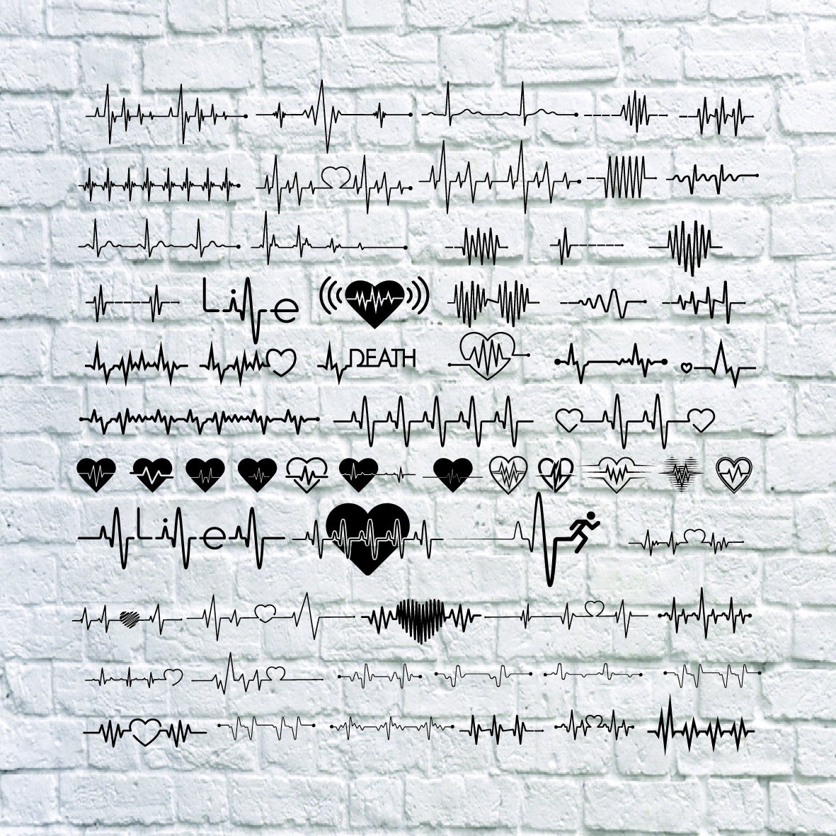 Buy 3 Get 1 Free 63 Heartbeat Svg Heartbeat Pulse Svg Etsy