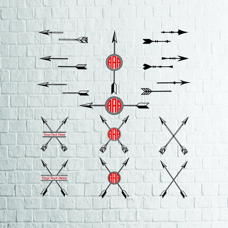 Buy 3 Get 1 Free Split Arrow Svg Bundle Arrow Circle Frames Etsy