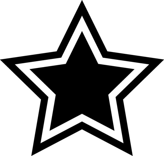 buy 3 get 1 free 60 star silhouette 60 star clipart etsy star vector free