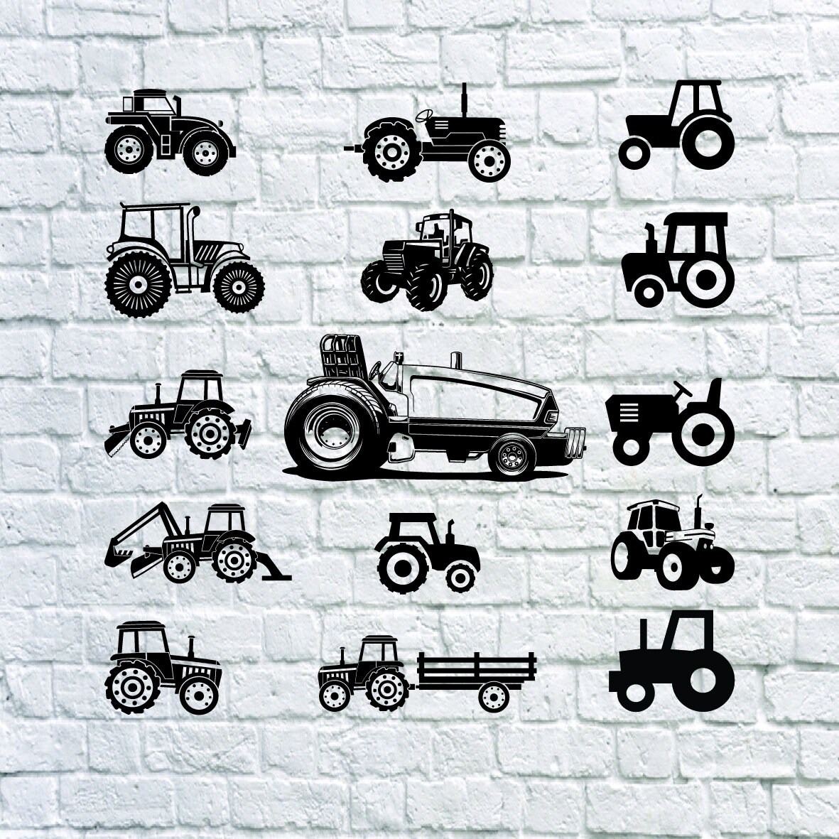Download Buy 3 Get 1 Free...15 Tractor SVG Tractor Clipart Tractor ...