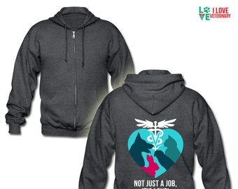Vet tech zip up hoodies 2025